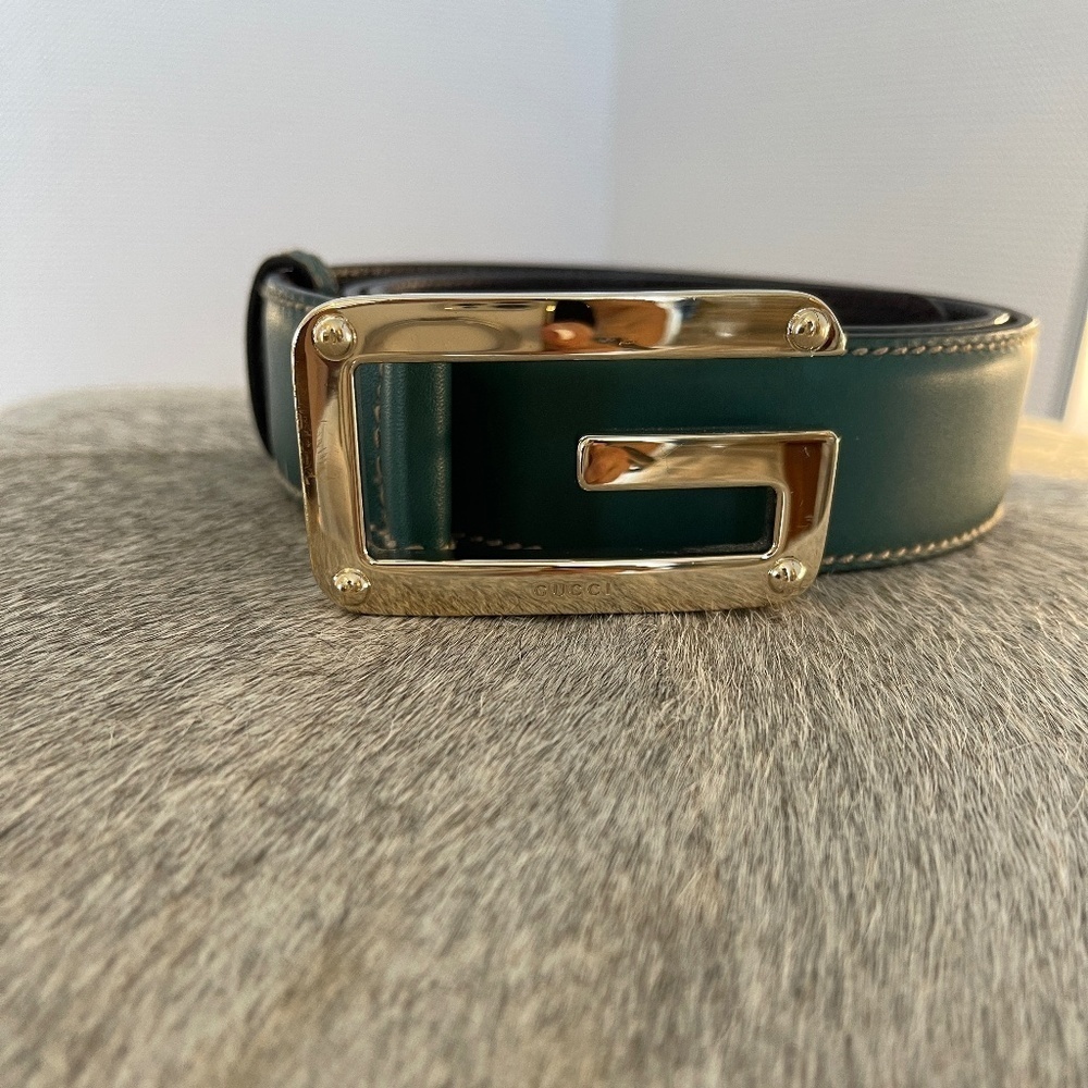 GUCCI LEATHER BELT - NEW SZ 90 CM